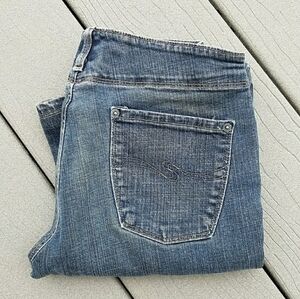 Silver Jeans interesting dusty blue wash